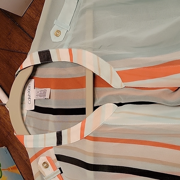 Calvin Klein Sheer Blouse - Picture 6 of 6